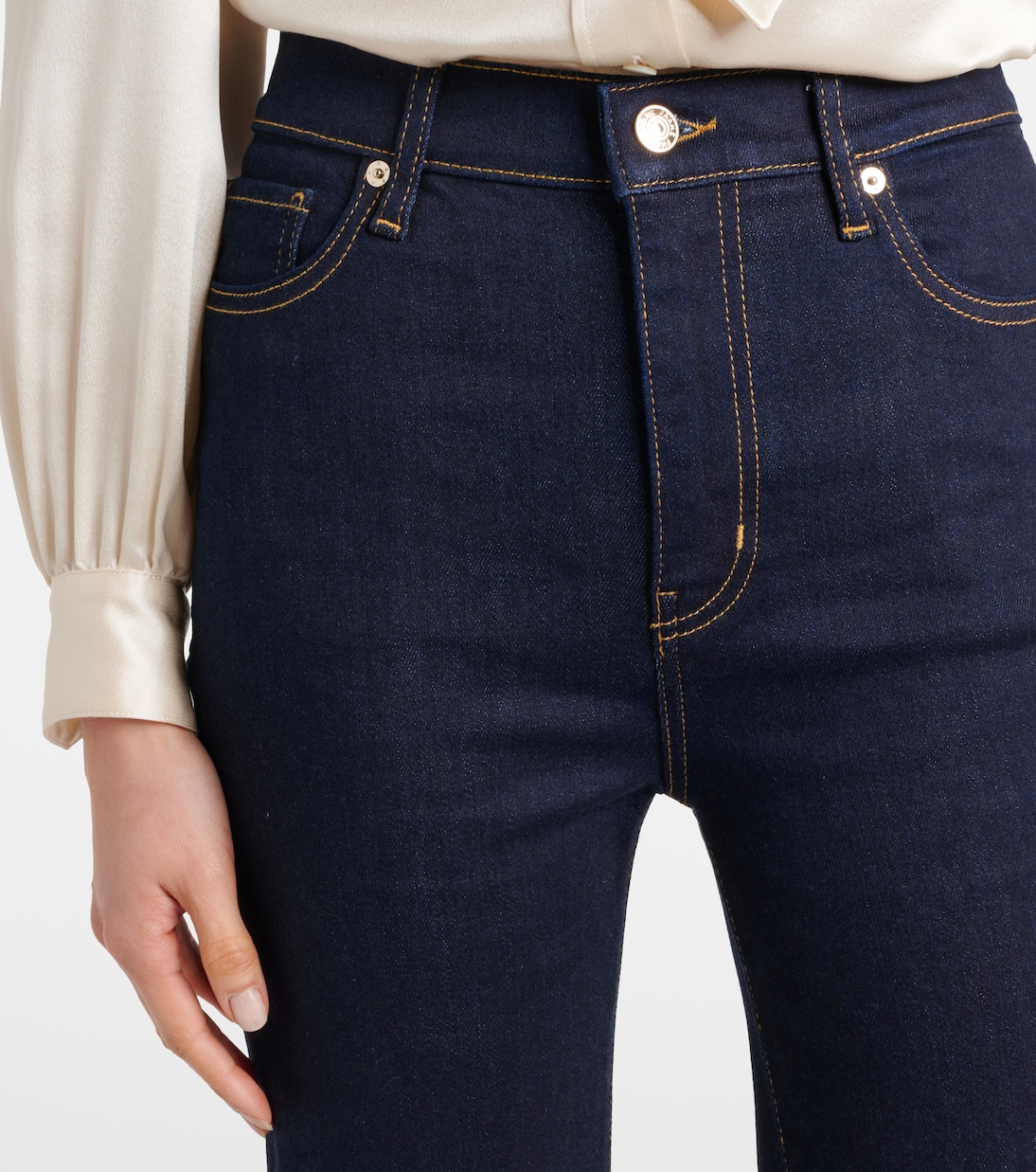 Jeans rectos Le Sleek de tiro alto | Frame