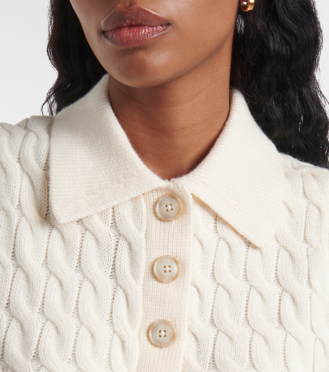 The Cable Polo wool sweater vest | Frame