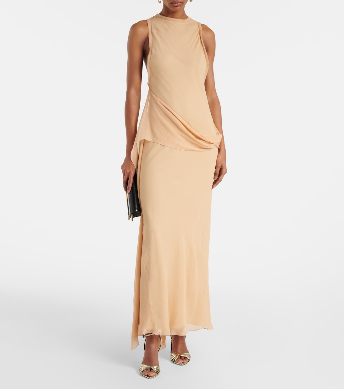 Draped silk gown | Victoria Beckham