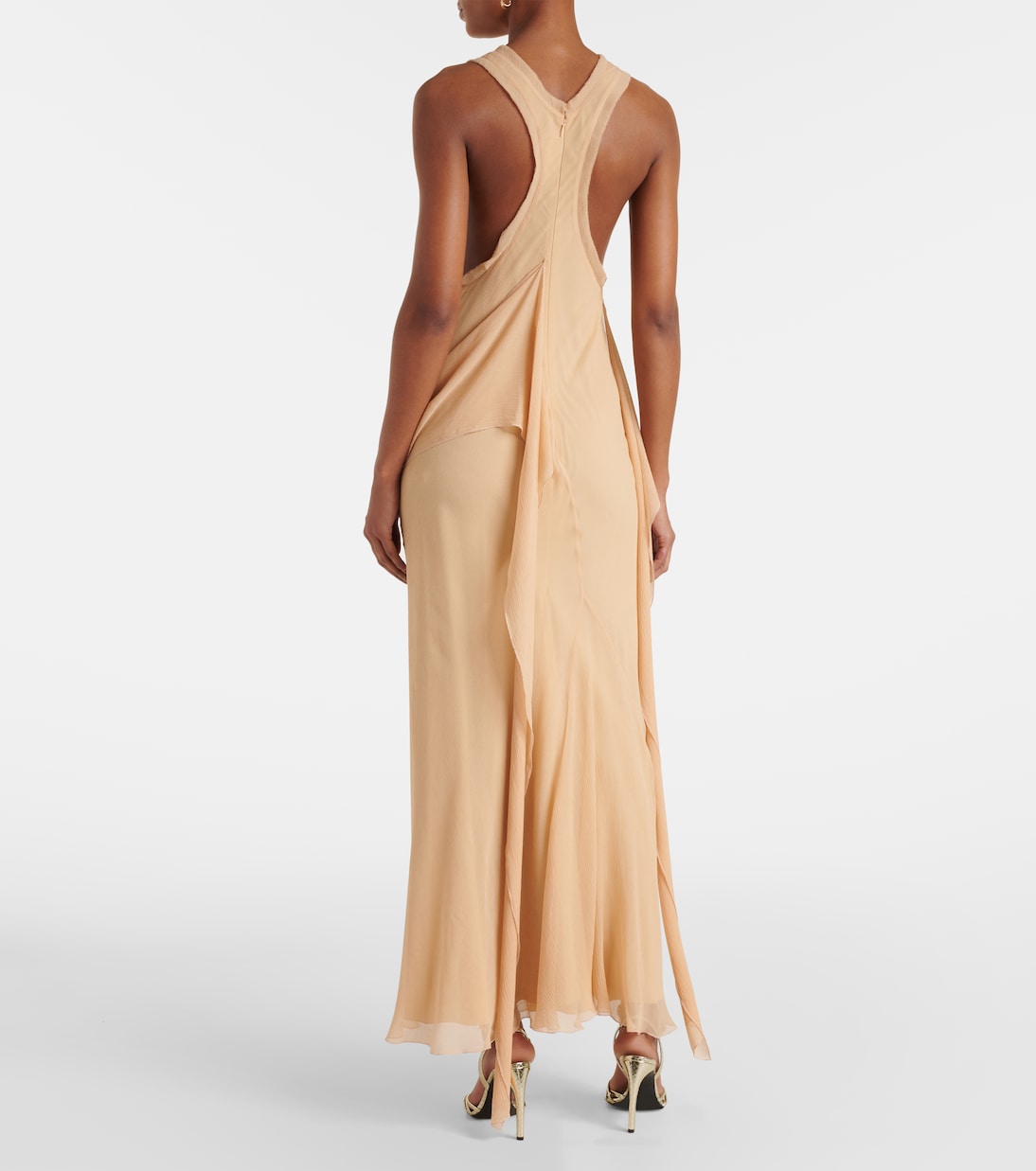 Draped silk gown | Victoria Beckham