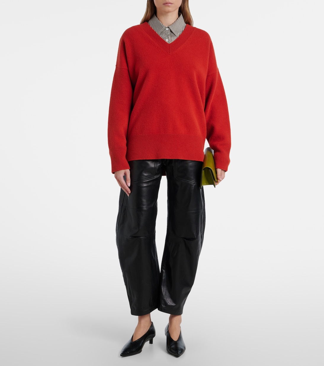 Pantalones barrel Shon de piel | Nili Lotan