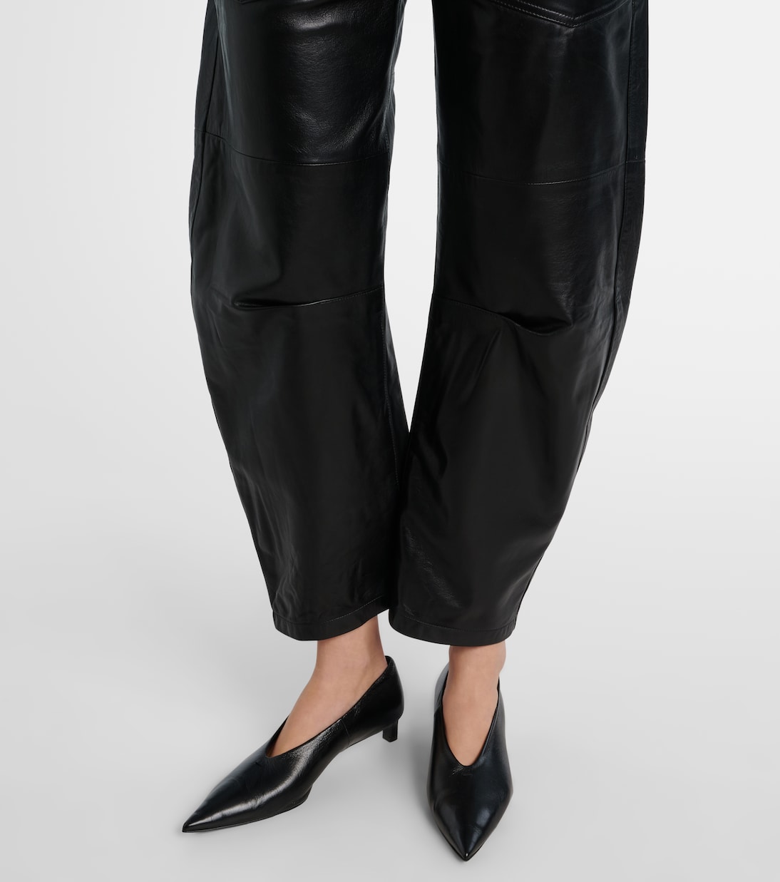 Pantalones barrel Shon de piel | Nili Lotan