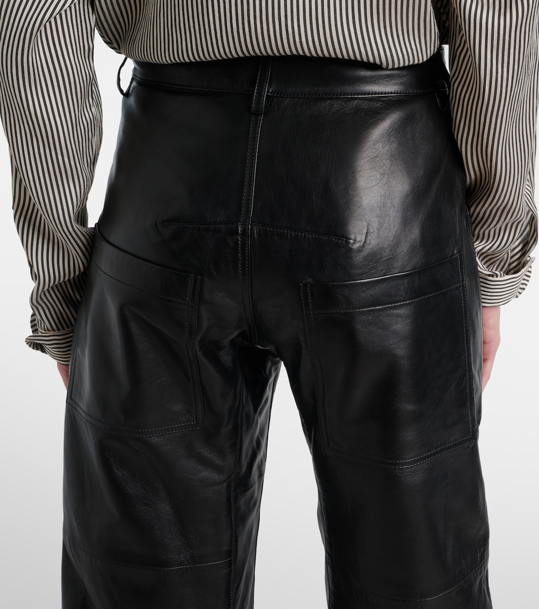 Pantalones barrel Shon de piel | Nili Lotan