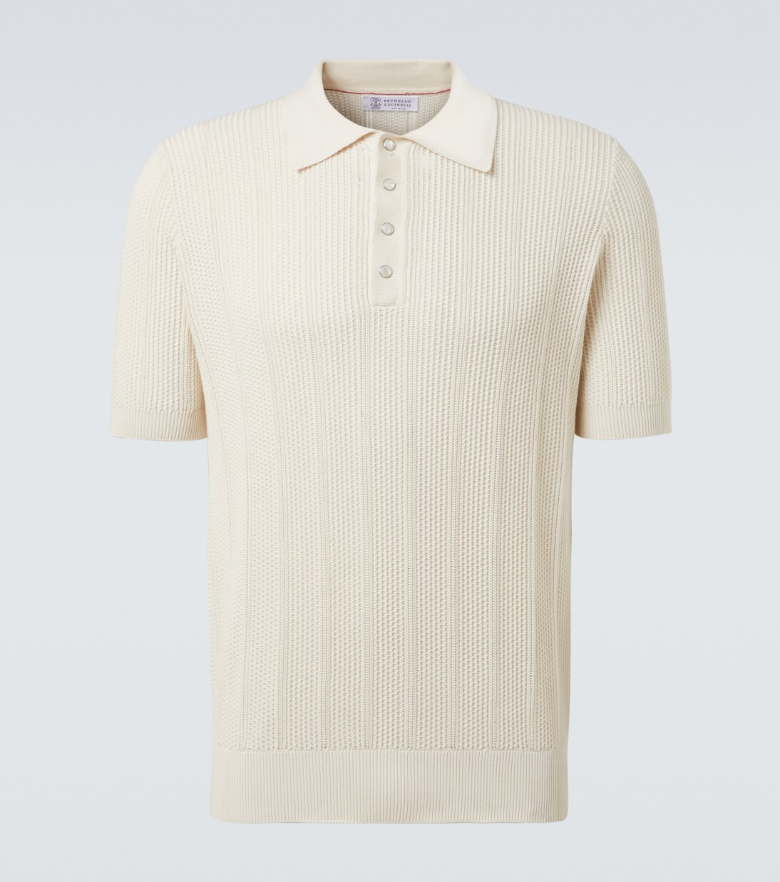 Polo in maglia di cotone | Brunello Cucinelli