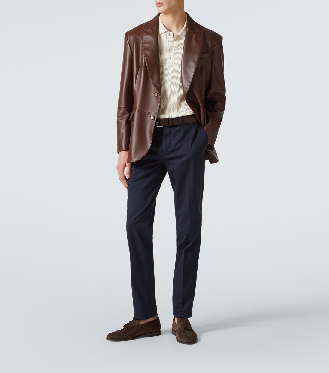 Polo in maglia di cotone | Brunello Cucinelli