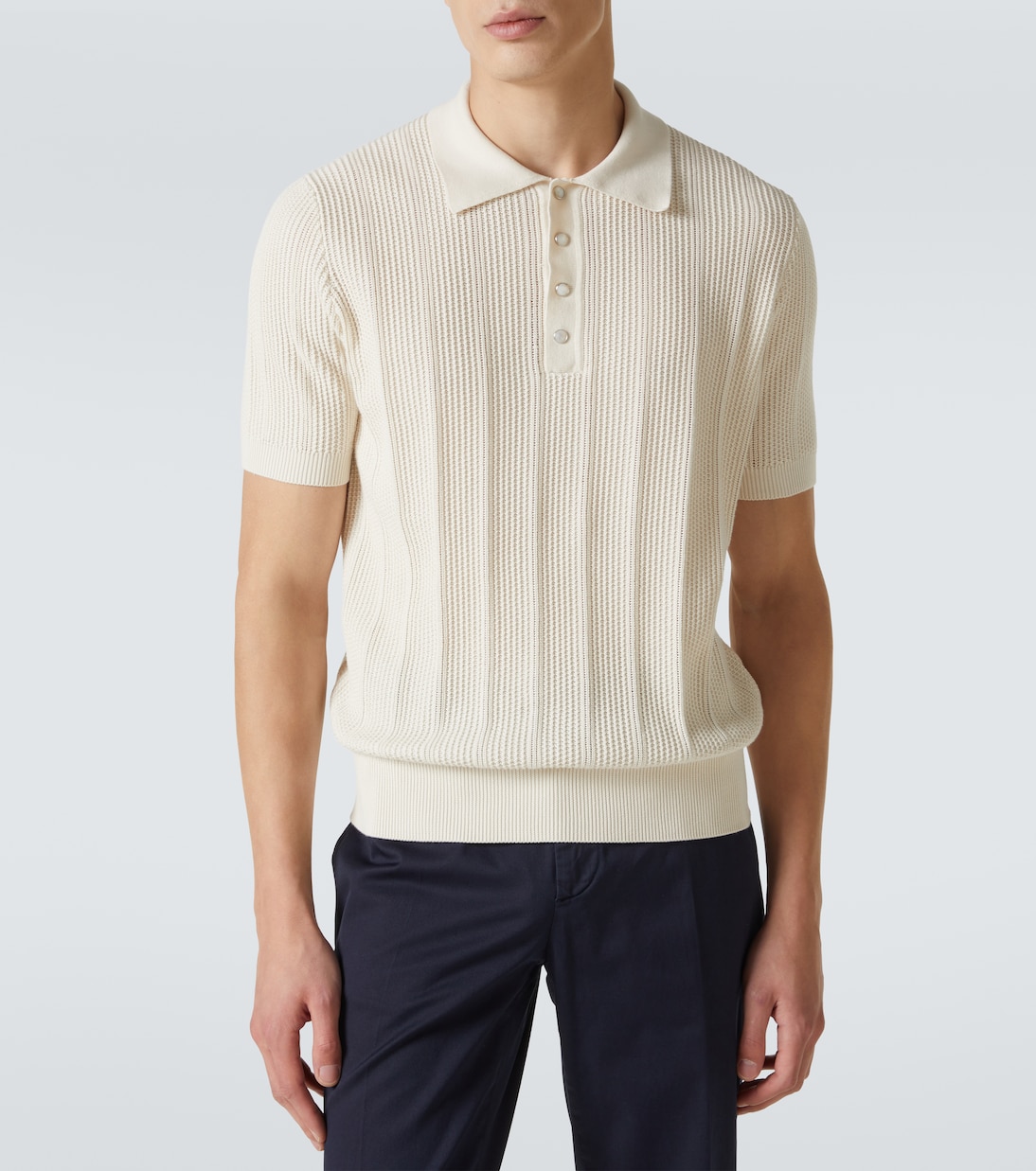 Polo in maglia di cotone | Brunello Cucinelli