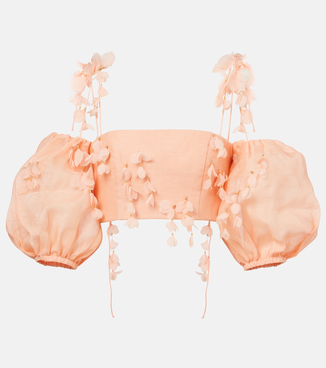 Cropped-Top Dawning aus Leinen und Seide | Zimmermann