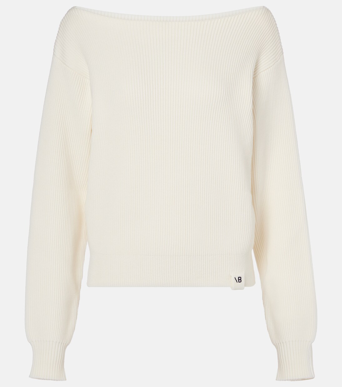 Cotton and silk-blend sweater | Victoria Beckham