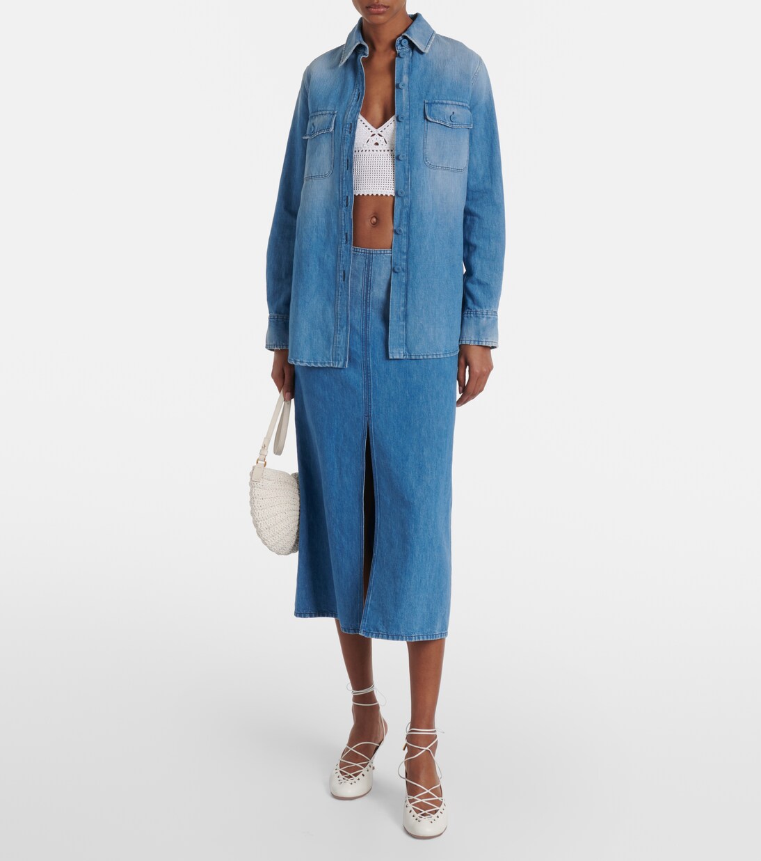 Cropped-Top aus Häkelstrick | Ralph Lauren Collection