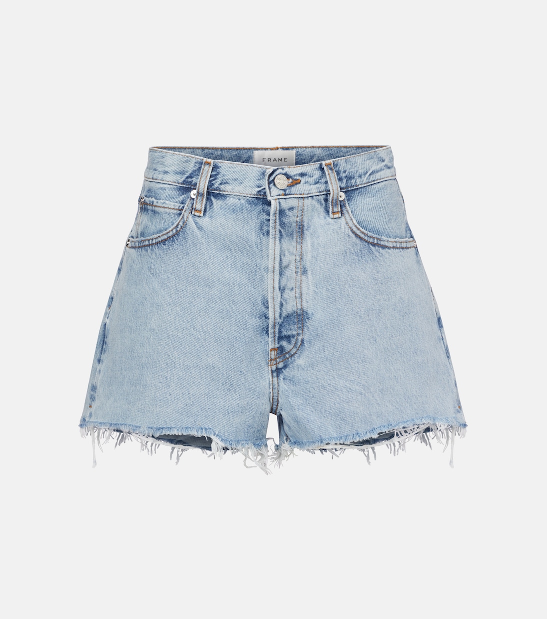 Dare high-rise denim shorts | Frame