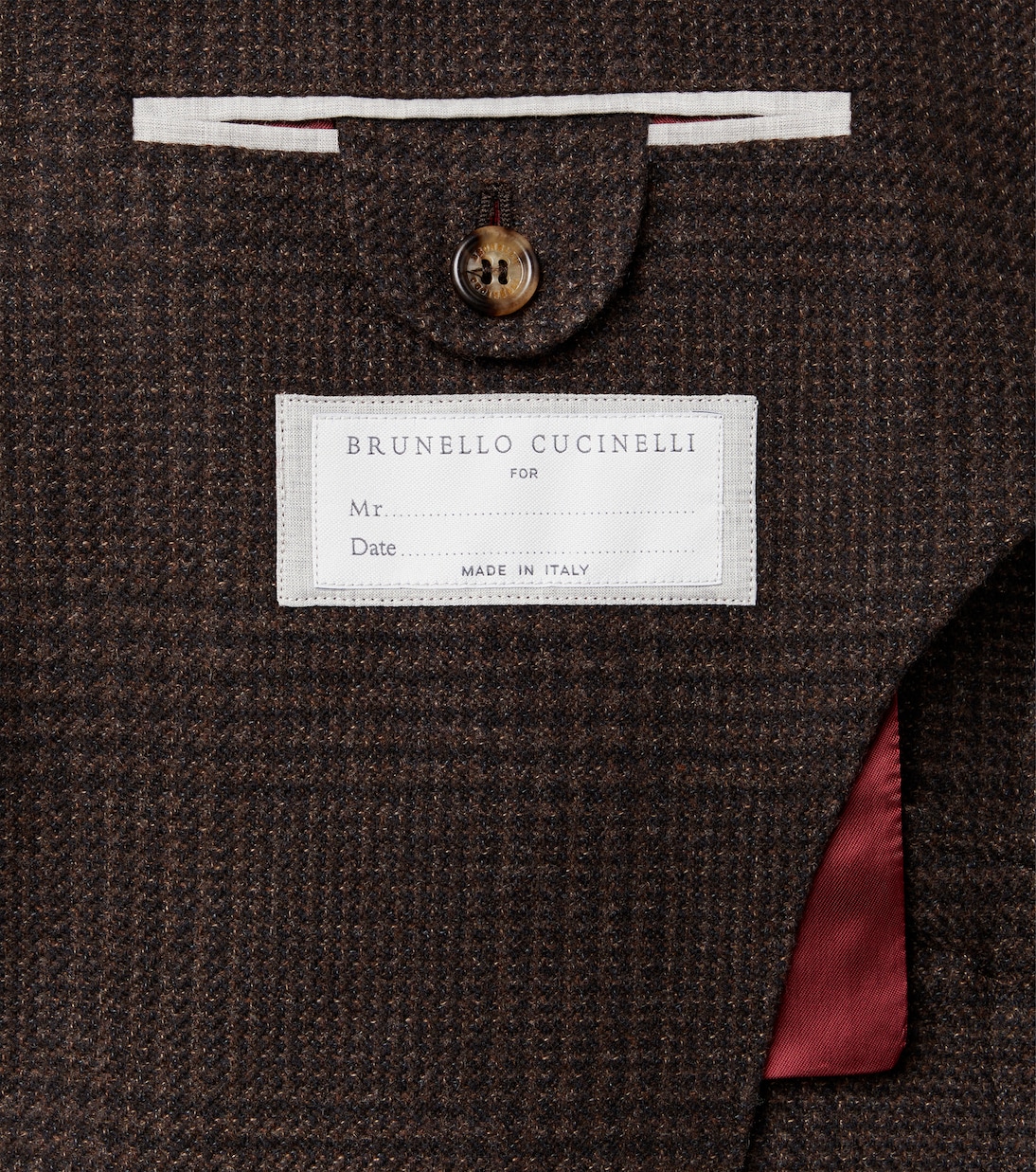 Checked wool, cashmere, and silk twill suit | Brunello Cucinelli