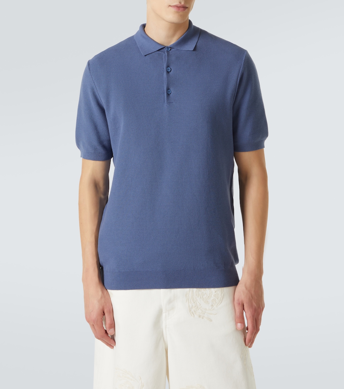 Cotton polo shirt | Sunspel