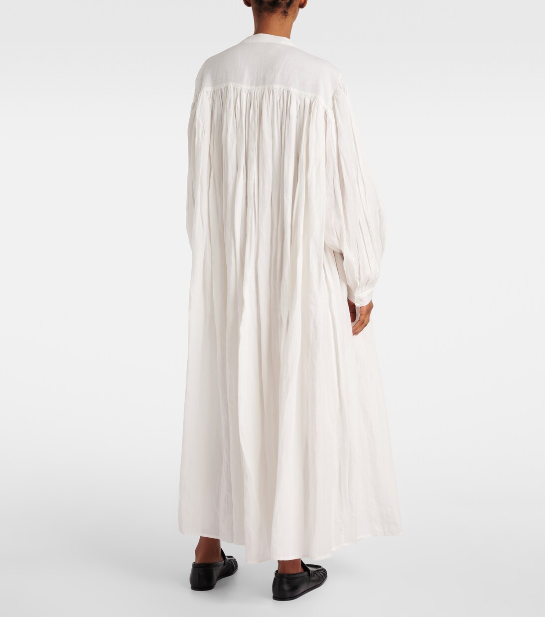 Oversized ramie maxi dress | Róhe