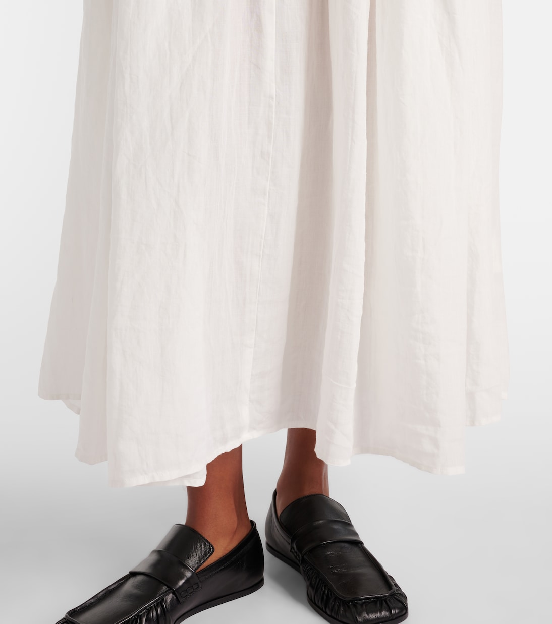 Oversized ramie maxi dress | Róhe