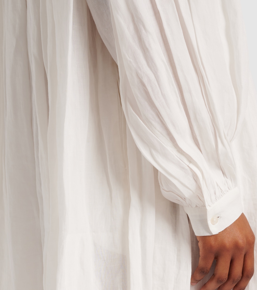 Oversized ramie maxi dress | Róhe