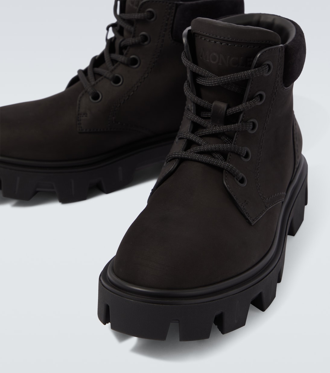 Peak City leather ankle boots | Moncler