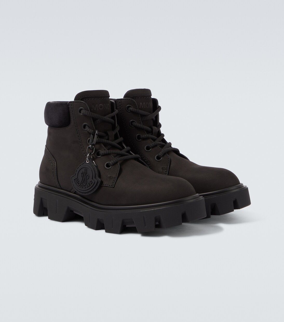 Peak City leather ankle boots | Moncler