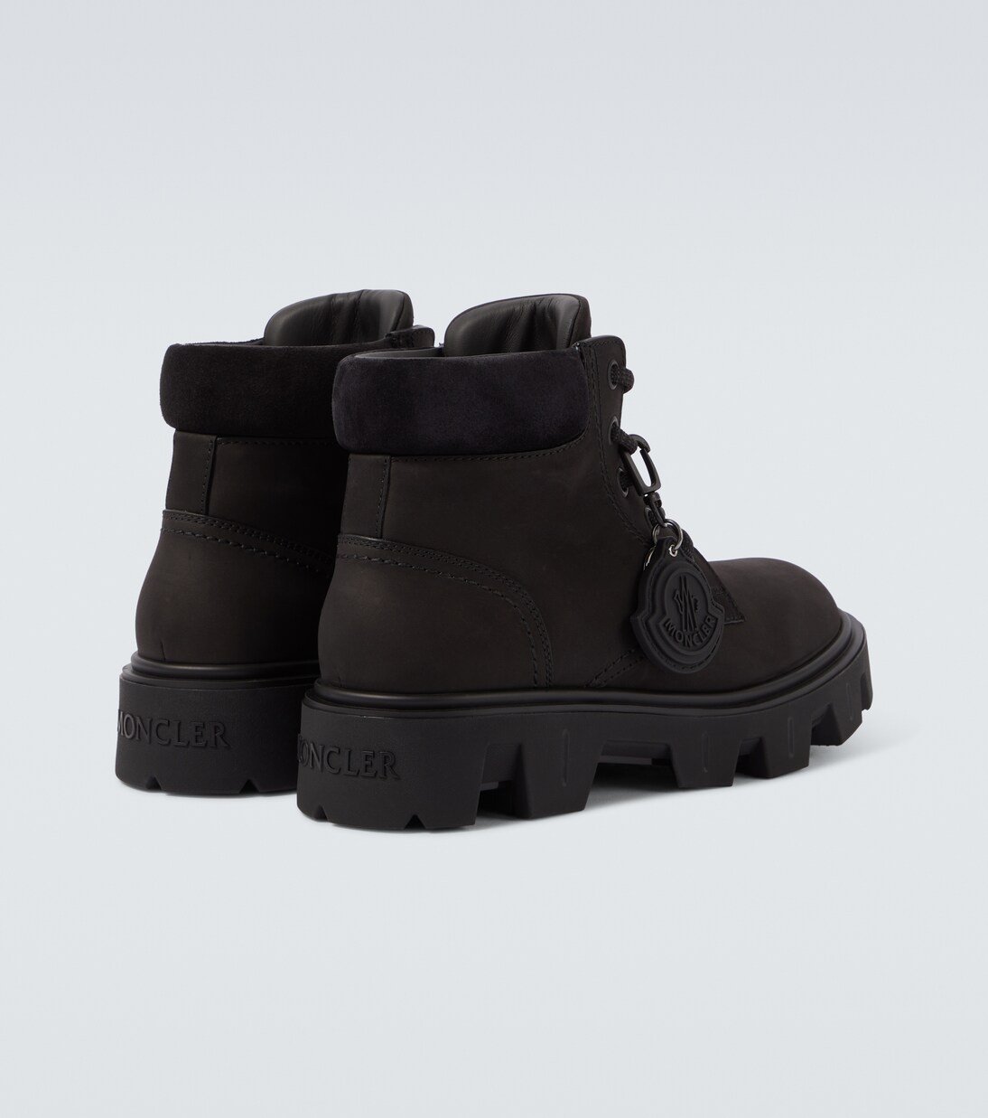 Peak City leather ankle boots | Moncler