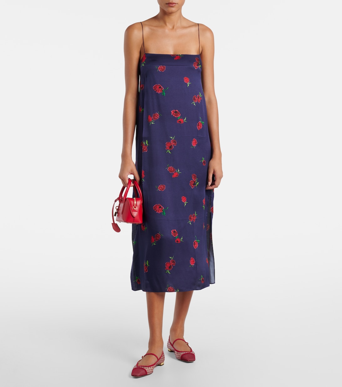 Juliette suede-trimmed Mary Jane flats | Aquazzura