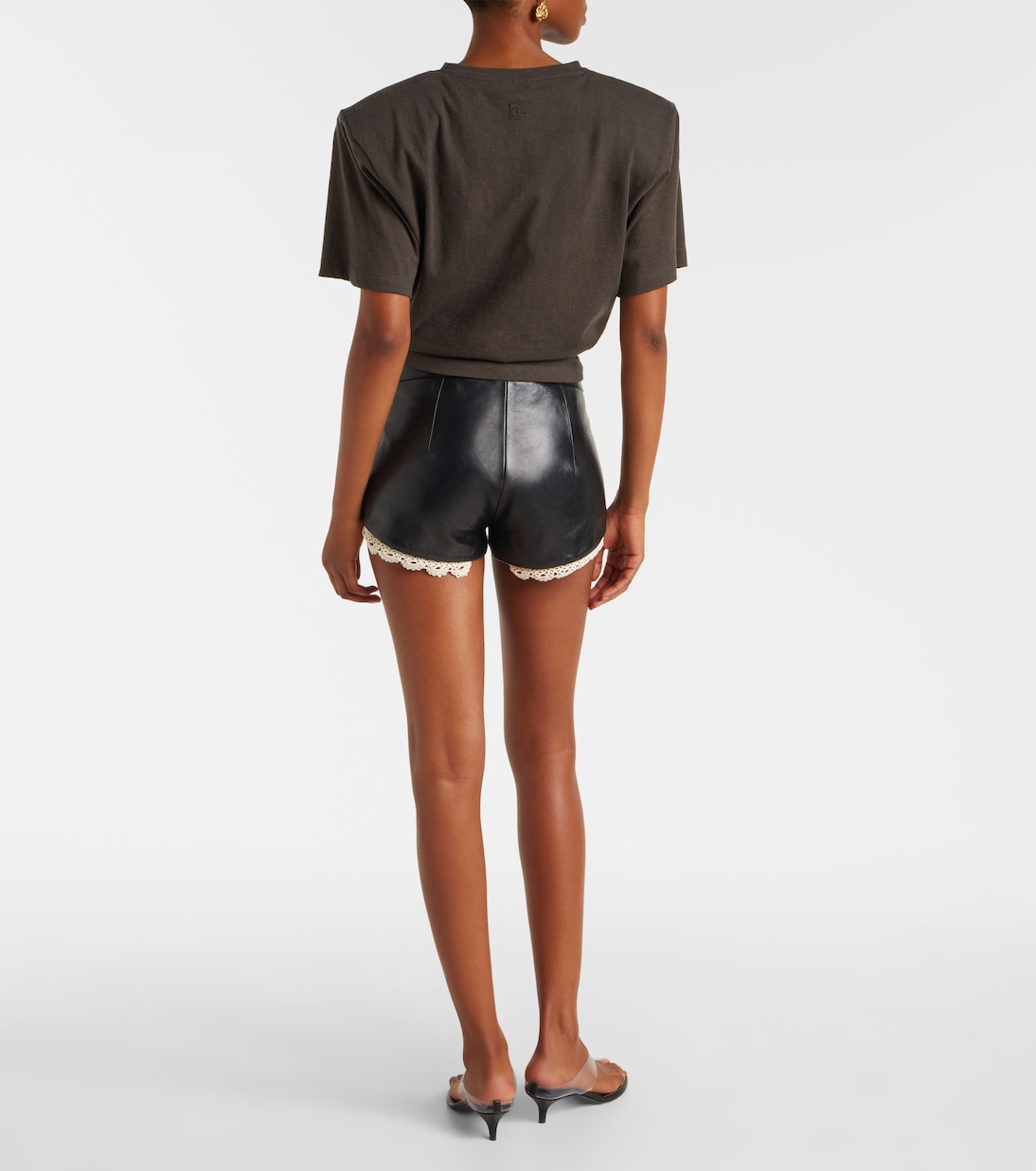 Gathered cotton and silk T-shirt | Magda Butrym