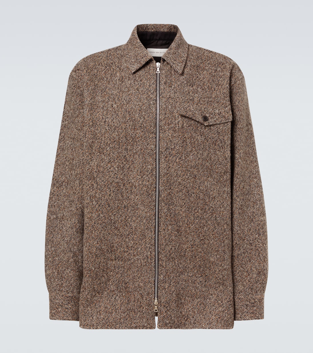 Hemdjacke aus Tweed | Dries Van Noten