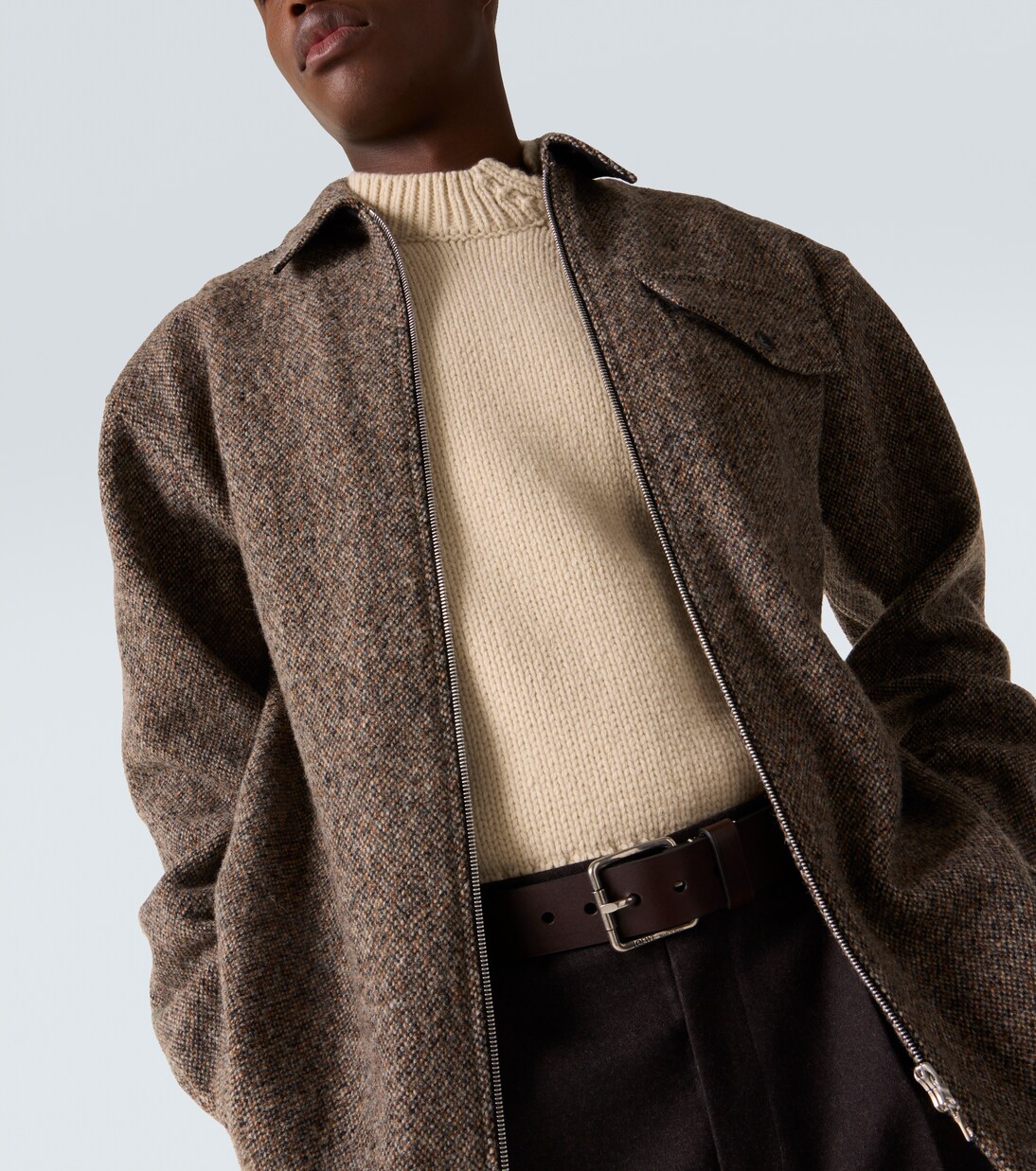 Hemdjacke aus Tweed | Dries Van Noten