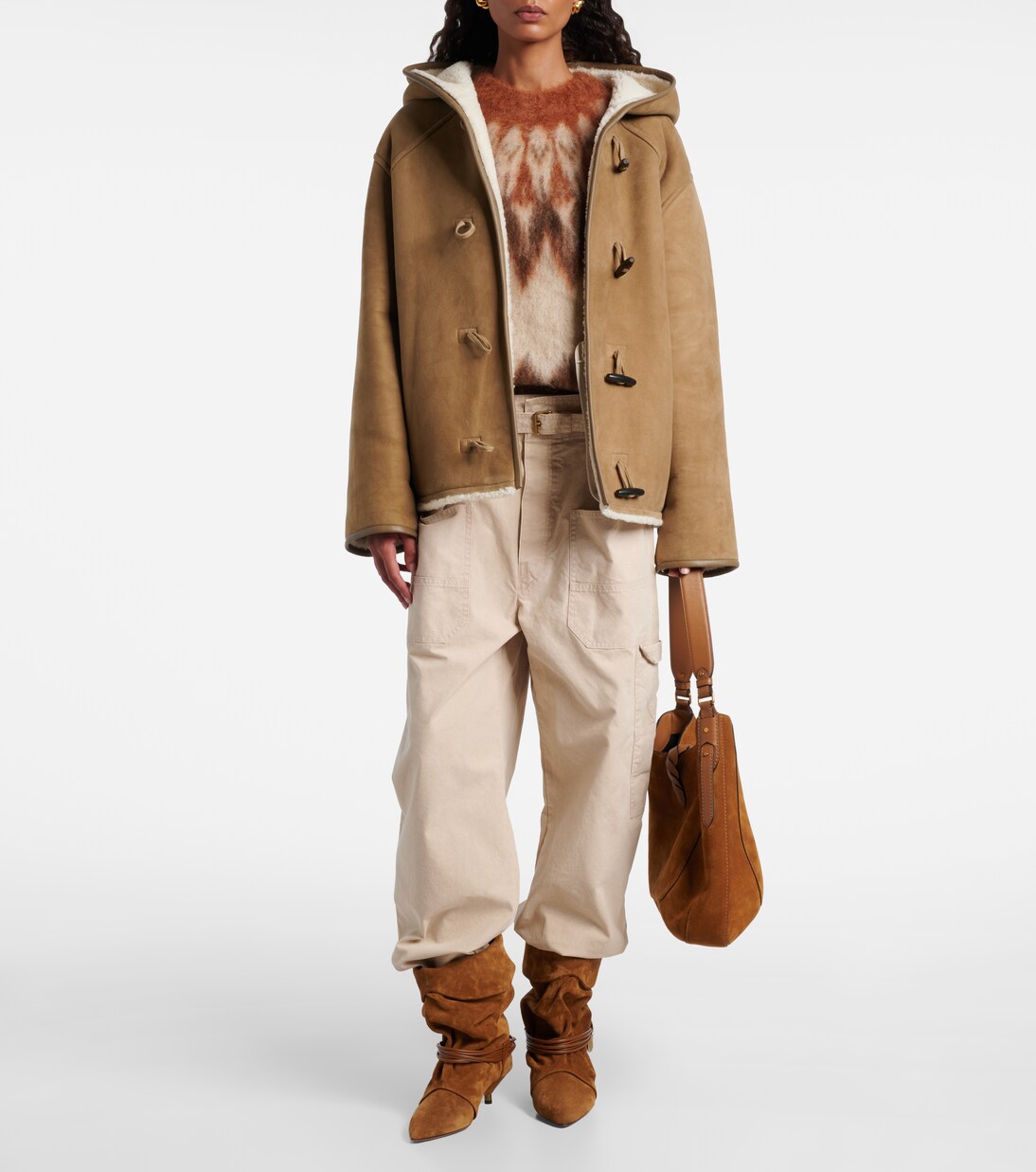 Wendbare Jacke aus Leder und Shearling | Yves Salomon