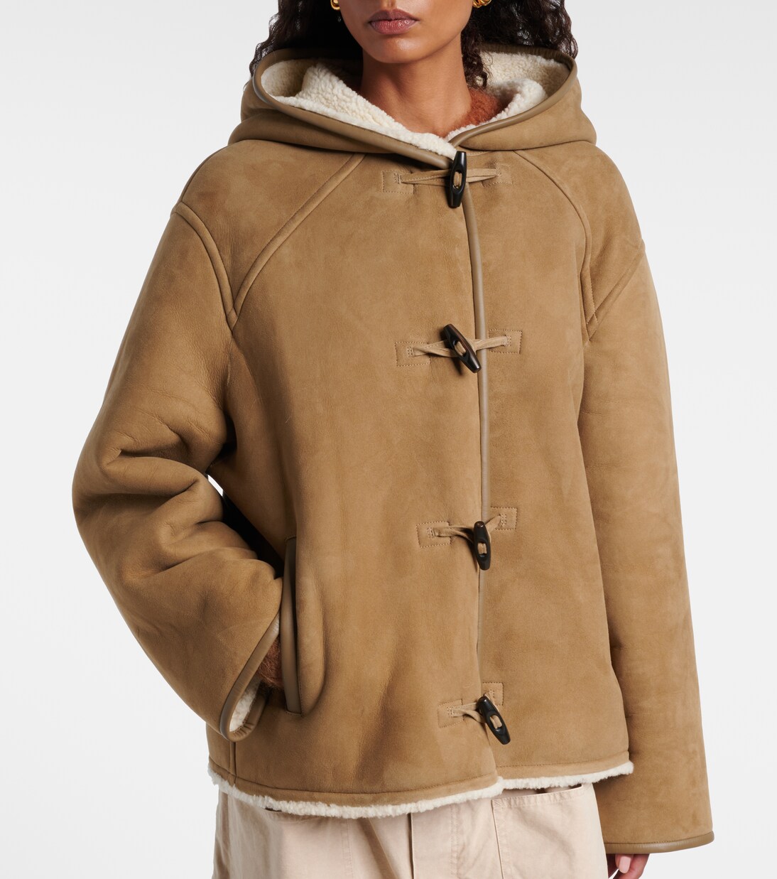 Wendbare Jacke aus Leder und Shearling | Yves Salomon
