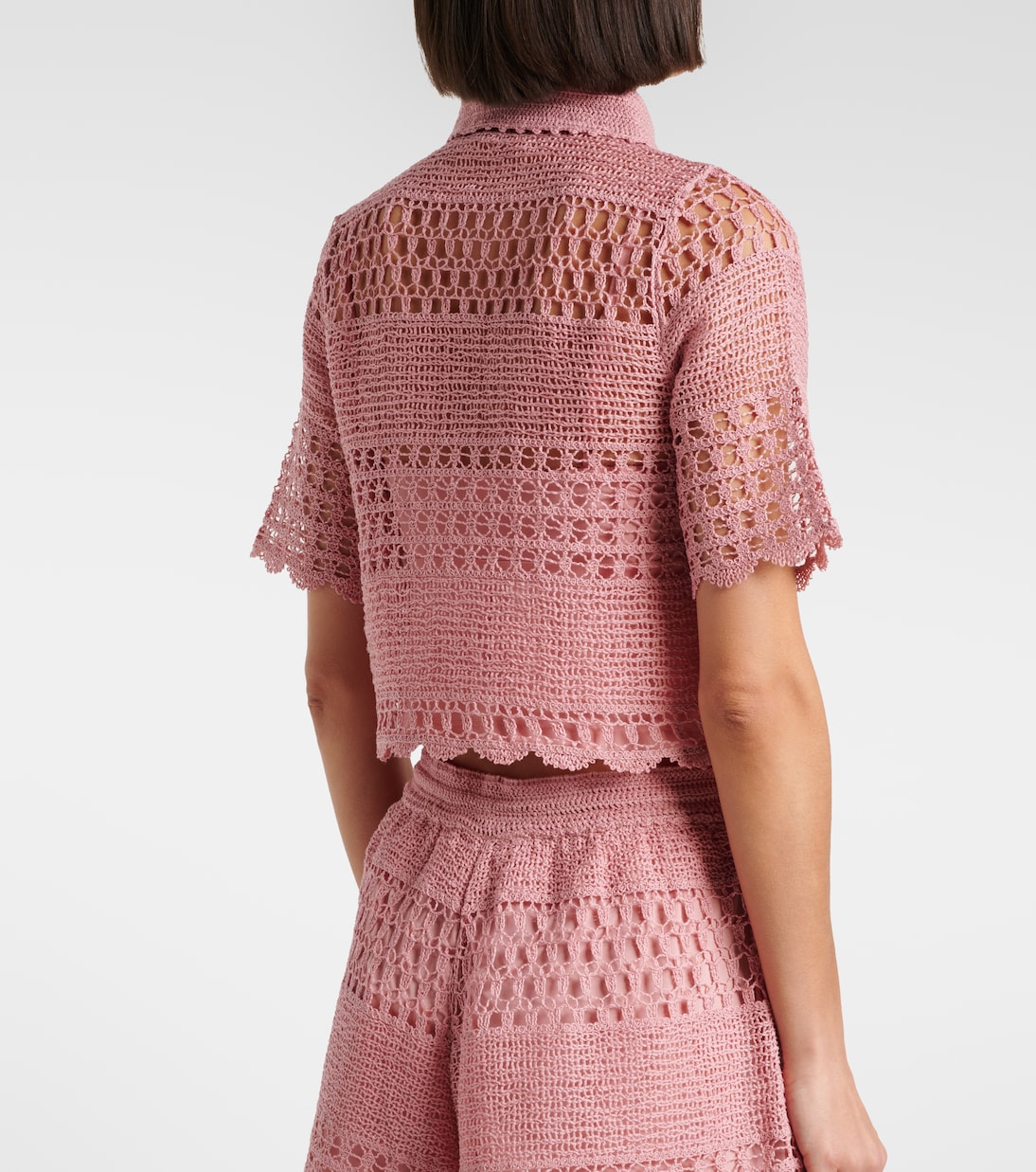 Top Wanderlust en coton crocheté mélangé | Zimmermann