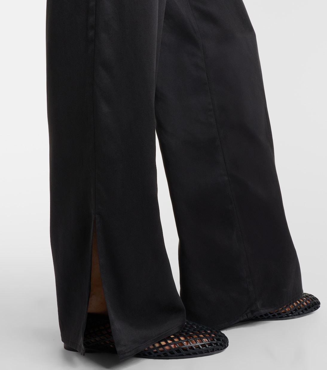 Loreto silk charmeuse wide-leg pants | Asceno