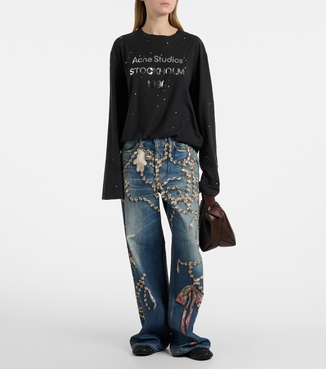 1981 trompe l’œil wide-leg jeans | Acne Studios