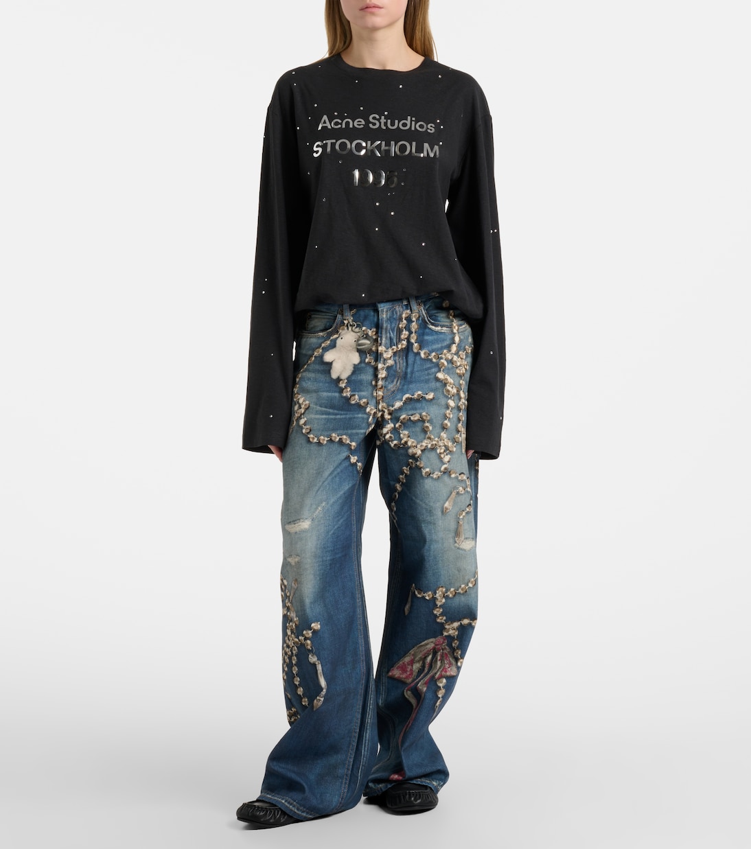 1981 trompe l’œil wide-leg jeans | Acne Studios
