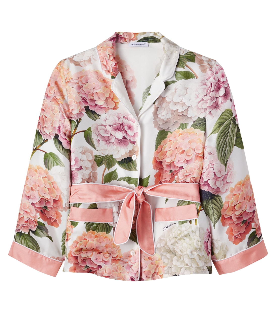 Bedrucktes Hemd aus Seide | Dolce&Gabbana Kids