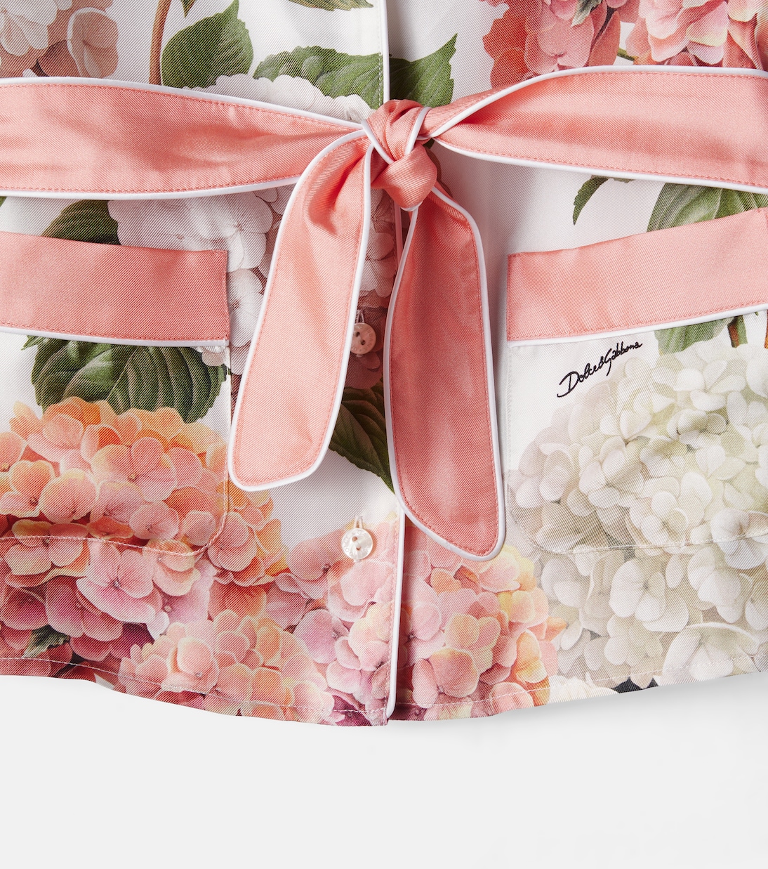 Bedrucktes Hemd aus Seide | Dolce&Gabbana Kids