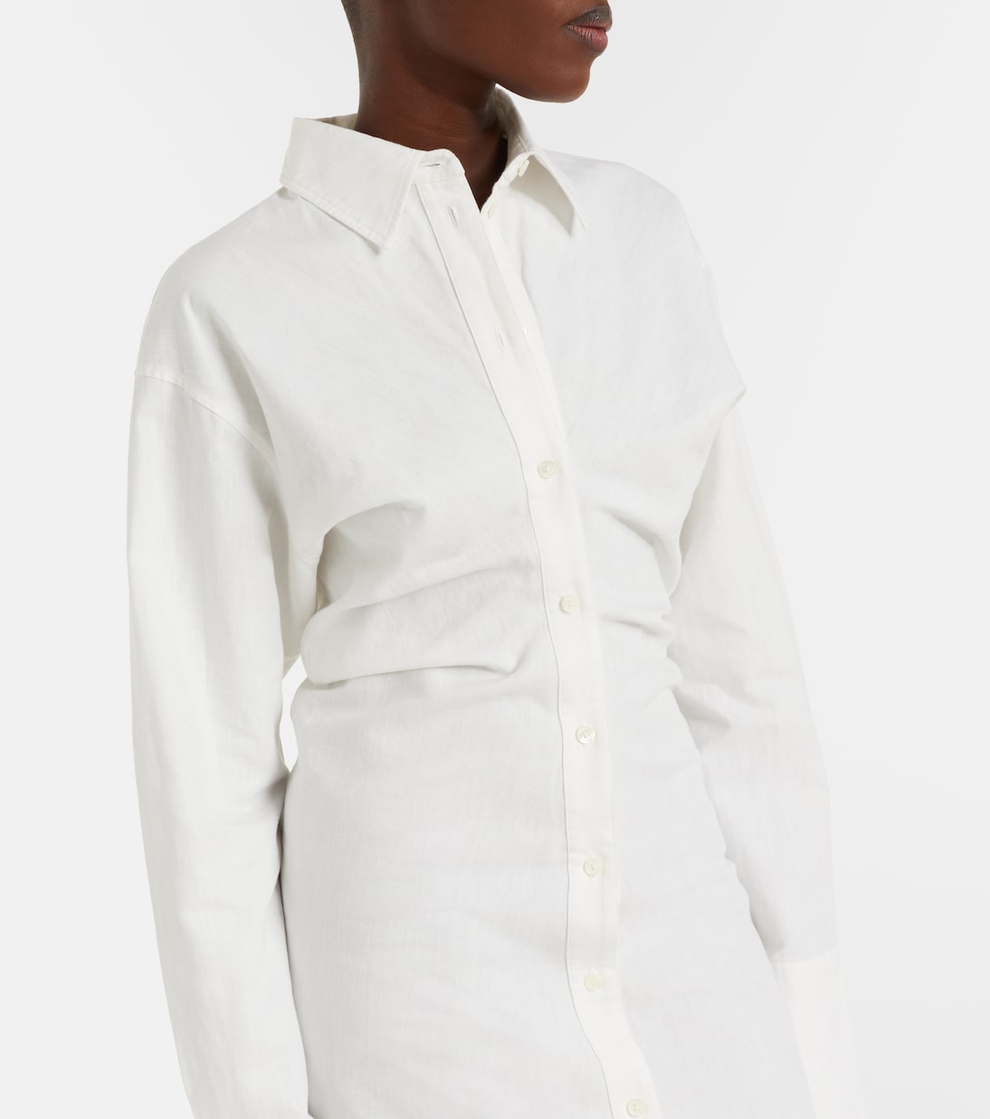 Abito chemisier in cotone e lino | Toteme