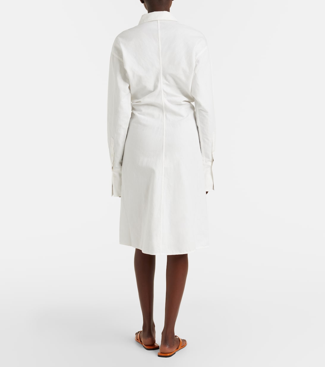 Abito chemisier in cotone e lino | Toteme