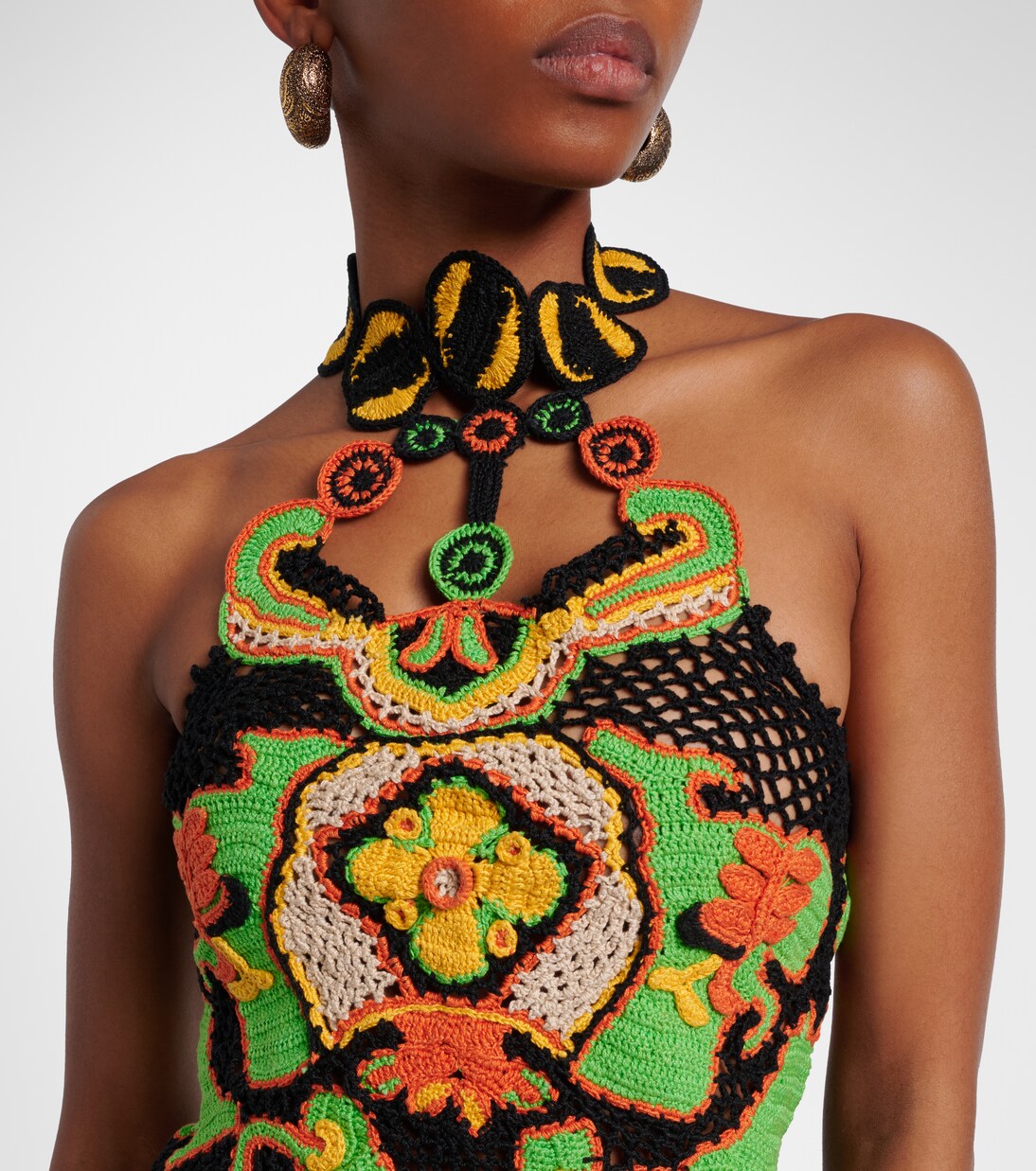 花卉钩编棉质短款上衣 | Etro