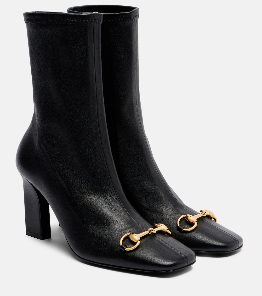 Botines Signora de piel con Horsebit | Gucci