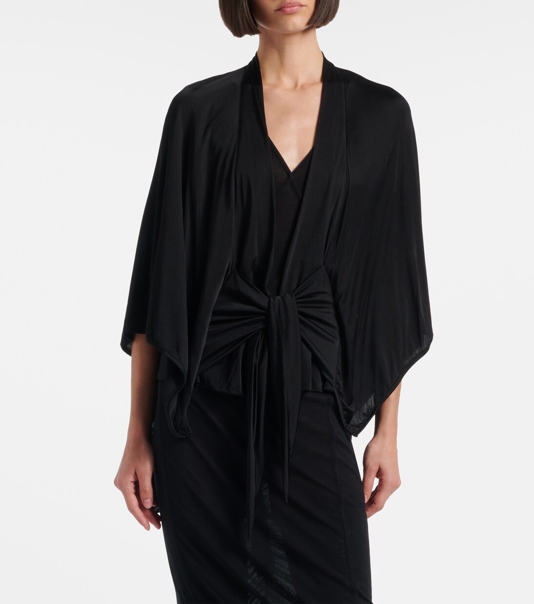 Cape Half Moon aus Satin | Rick Owens