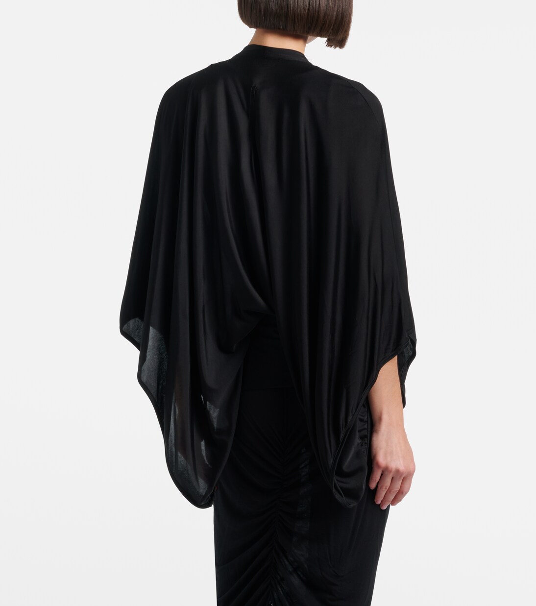 Cape Half Moon aus Satin | Rick Owens