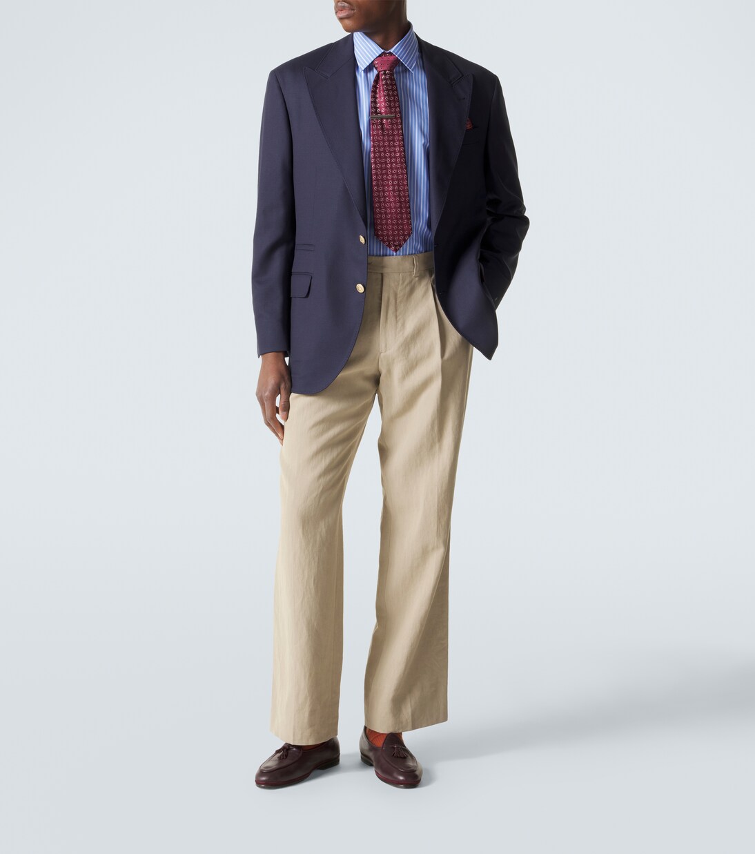 Striped cotton poplin shirt | Charvet