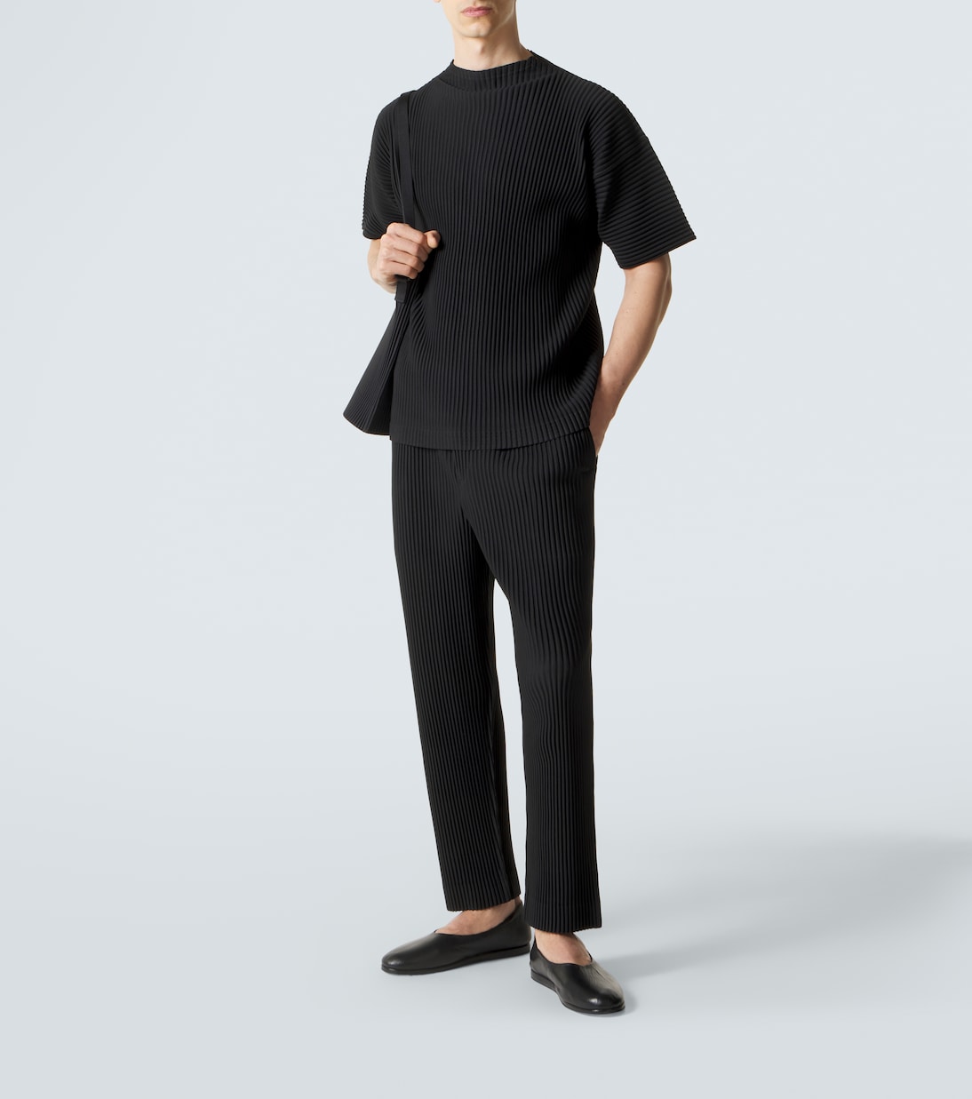 Pantaloni regular Tuxedo Pleats | Homme Plissé Issey Miyake