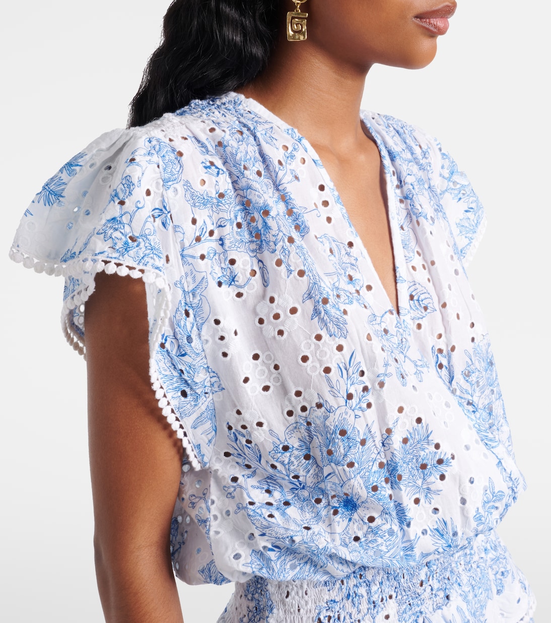 Jess broderie anglaise cotton minidress | Melissa Odabash