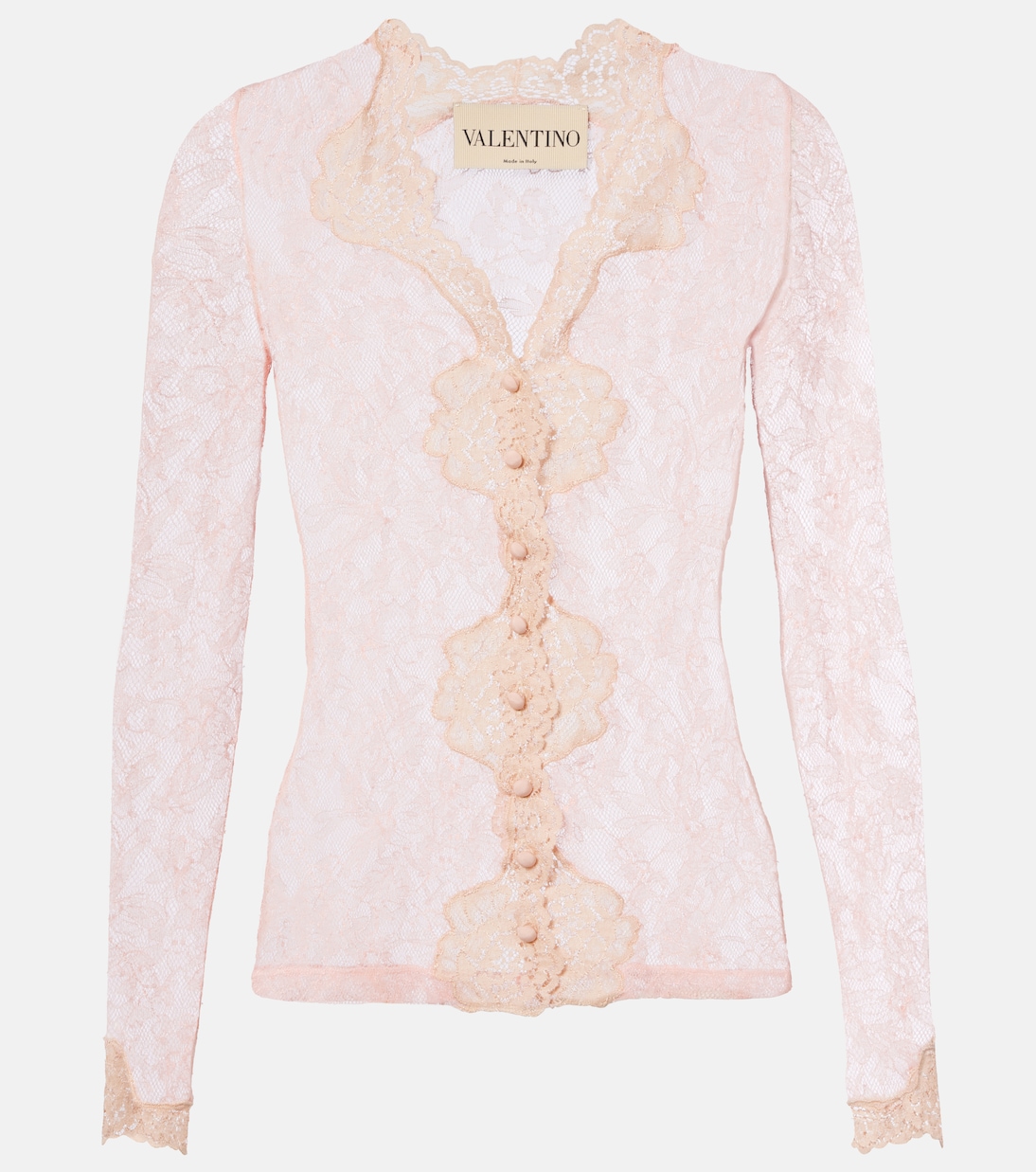 Floral sheer lace cardigan | Valentino