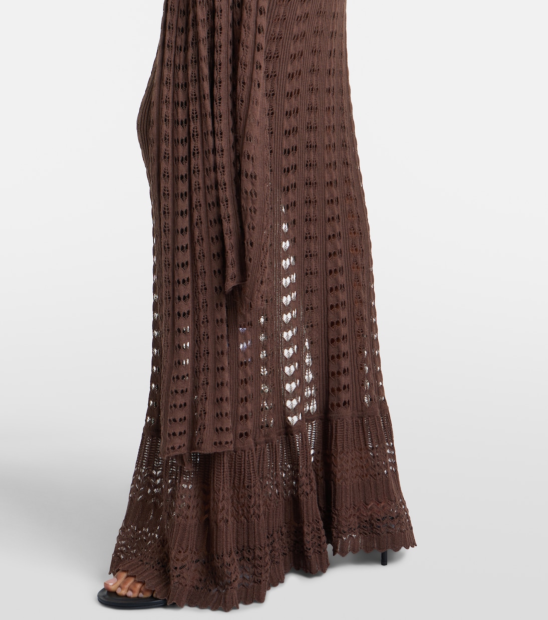 Ruffled pointelle maxi dress | Aya Muse