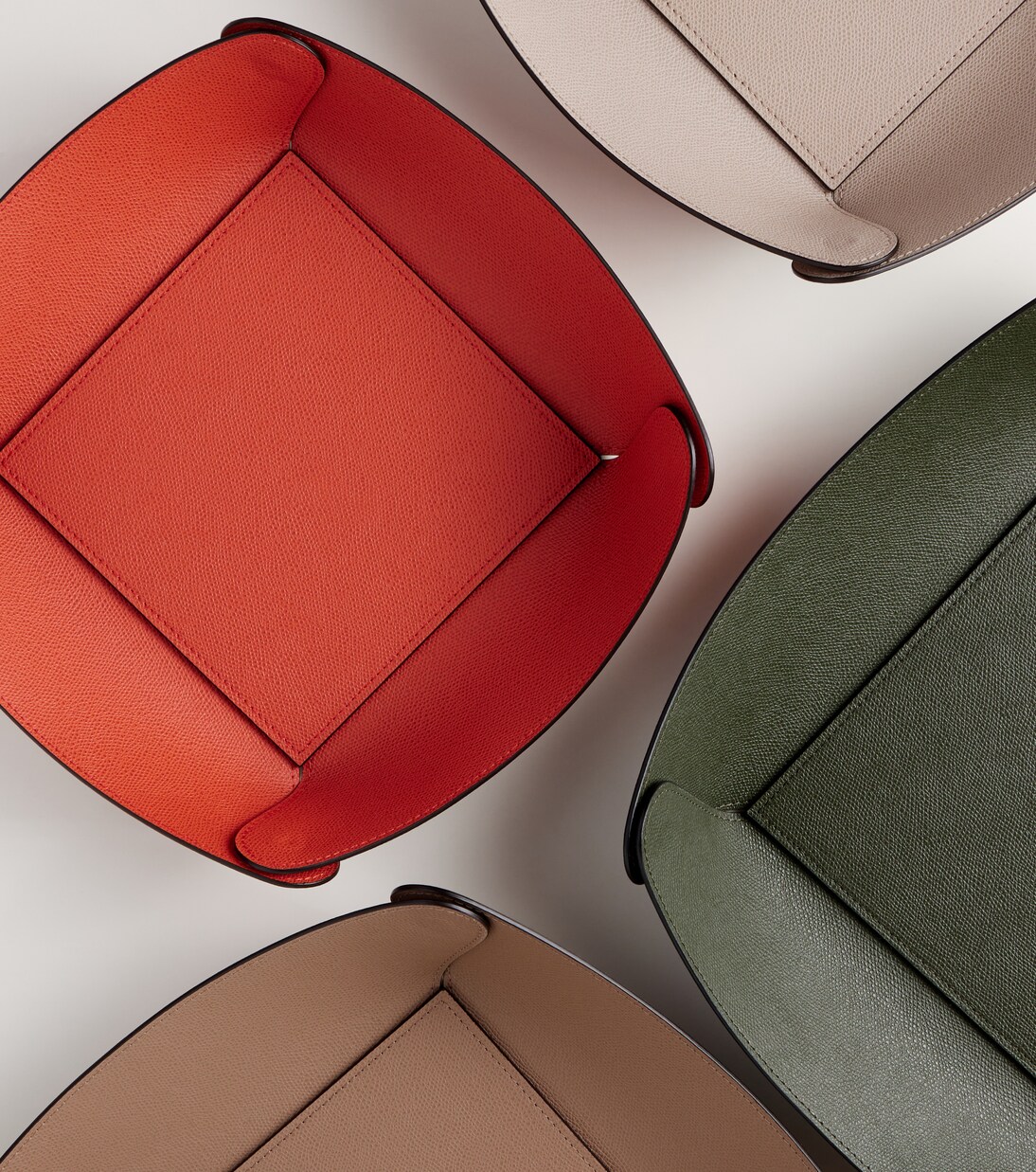 Vide-poches Medium Safran en cuir | Giobagnara