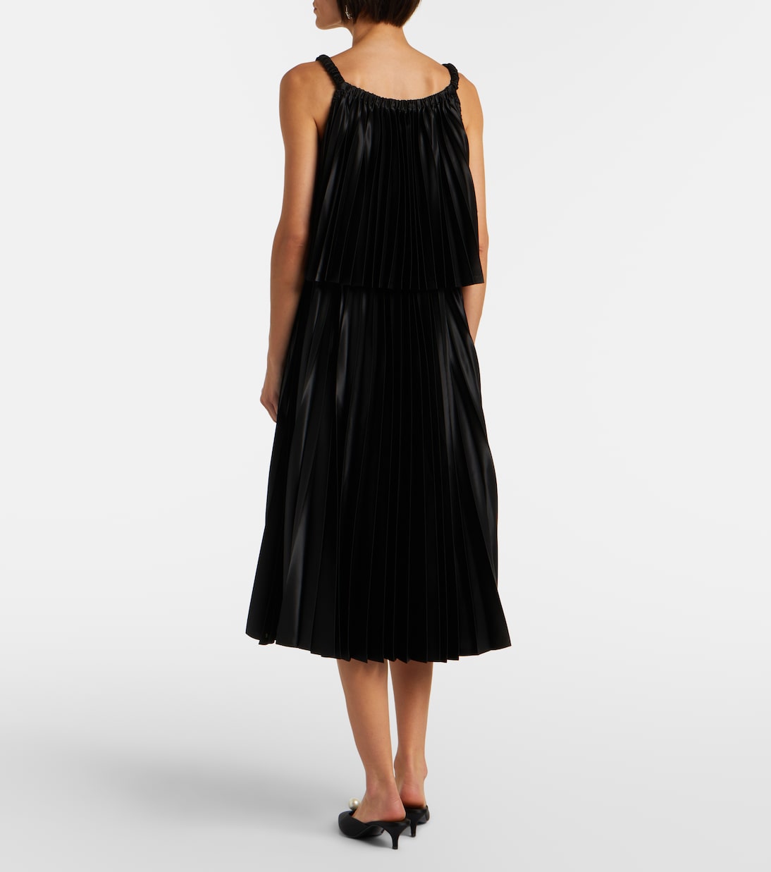 Satin midi dress | Noir Kei Ninomiya