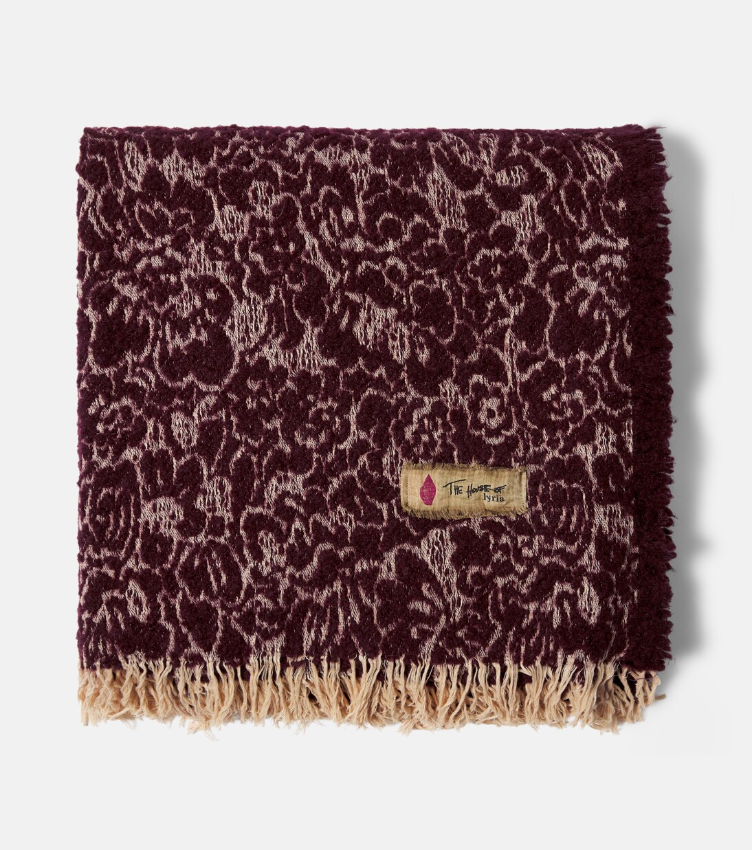 Malghe wool and cotton-blend throw | The House of Lyria