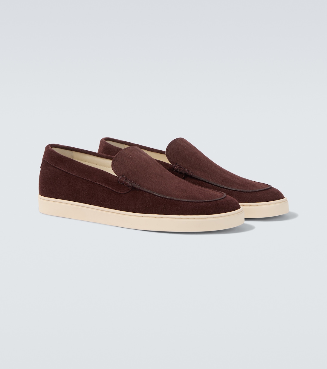 Zapatos slip-on Chevron de ante | Brunello Cucinelli