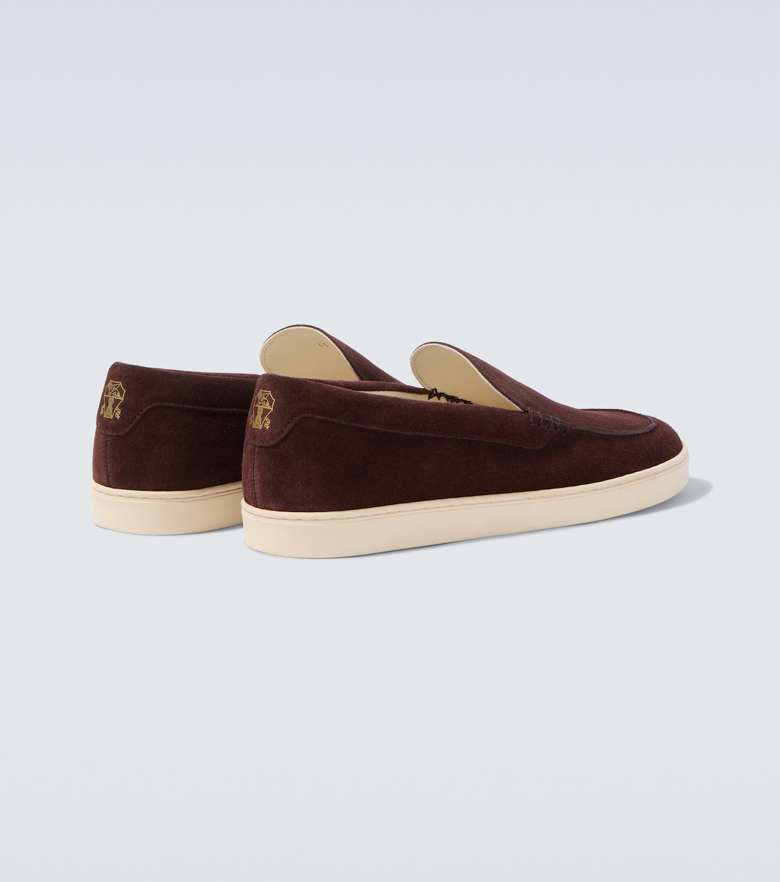 Zapatos slip-on Chevron de ante | Brunello Cucinelli